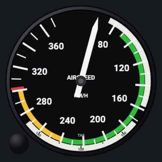 Airspeed: km/h
