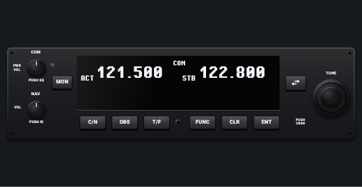 GNC 255-style NAV/COM: NAV/COM 2