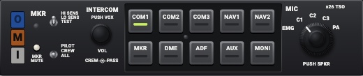 KMA 26-style audio panel: KMA 26