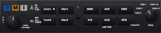 KMA 26-style audio panel: KMA 28