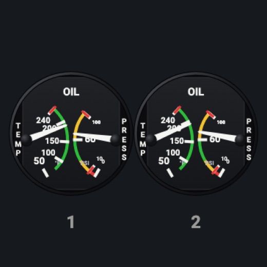 Oil temp / press: Both