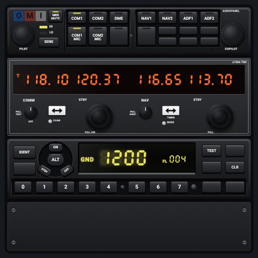 Free avionics rack: Small 2 x 2