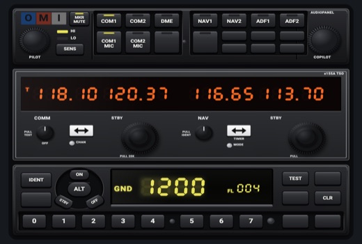 Free avionics rack: Wide 3 x 2