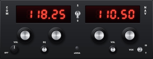 RT-385A-style NAV/COM: NAV/COM 1