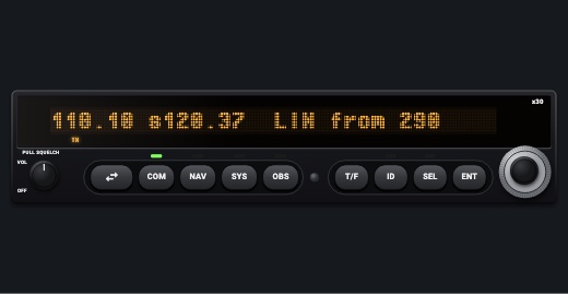 SL30-style NAV/COM: NAV/COM 1
