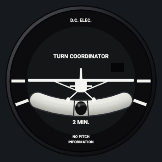 Turn coordinator: C172